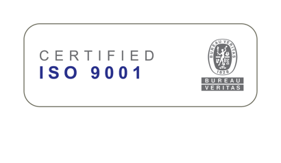 Certified ISO 9001