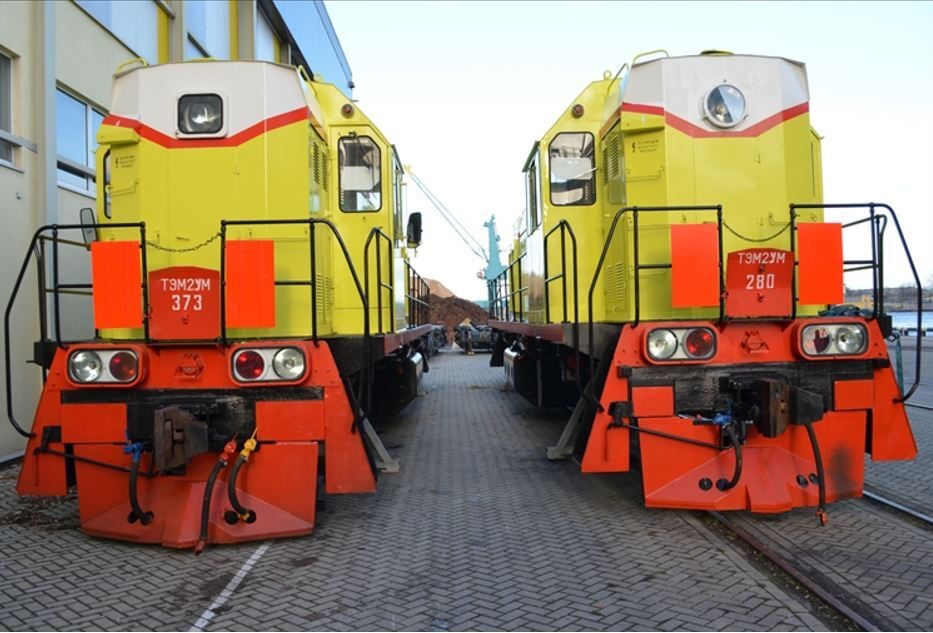 Railway connections in terminal